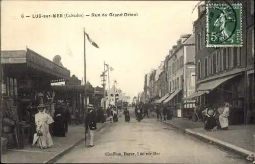 Ak Luc sur Mer Calvados, Rue du Grand Orient