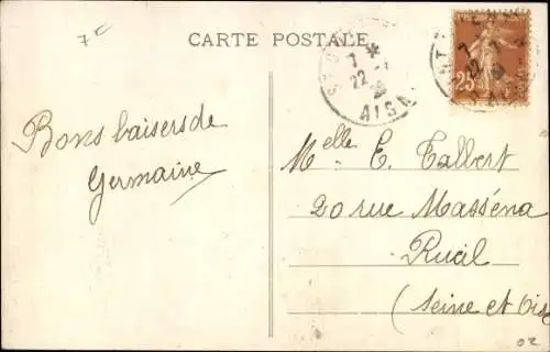 Ak Saint Quentin Aisne, Le Haut de la Rue d'Isle