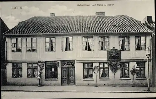 Ak Eutin in Ostholstein, Geburtshaus Carl Maria von Weber