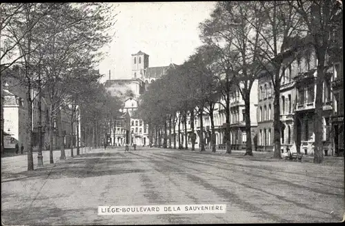 Ak Liège Lüttich Wallonien, Boulevard de la Sauveniere