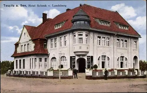 Ak Teupitz am See in Brandenburg, Hotel Schenk von Landsberg