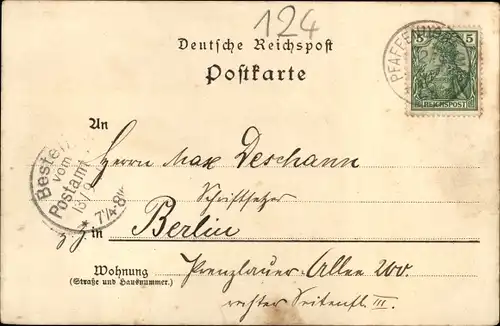 Litho Fürstenwalde an der Spree, Denkmalsplatz, Gymnasium, Hafen, Schleuse, St. Marien Domkirche