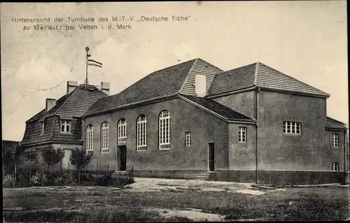 Ak Marwitz Velten in der Mark, Turnhalle des M.T.V. Deutsche Eiche