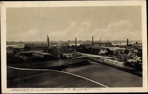 Ak Blumenthal Hansestadt Bremen, Bremer Wollkämmerei