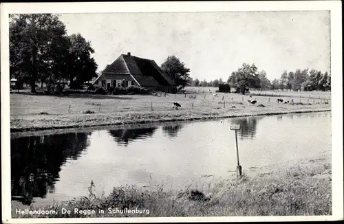 Ak Hellendoorn Overijssel, De Regge in Schuilenburg