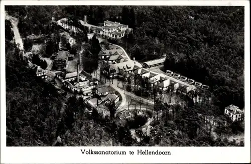 Ak Hellendoorn Overijssel, Volkssanatorium, Vogelvlucht