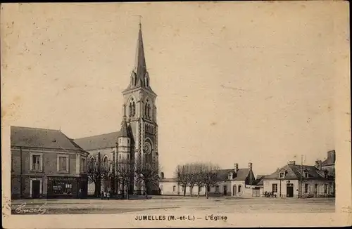 Ak Jumelles Maine et Loire, Kirche