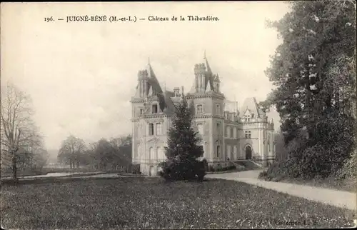 Ak Juigné Bené Maine et Loire, Château de la Thibaudière