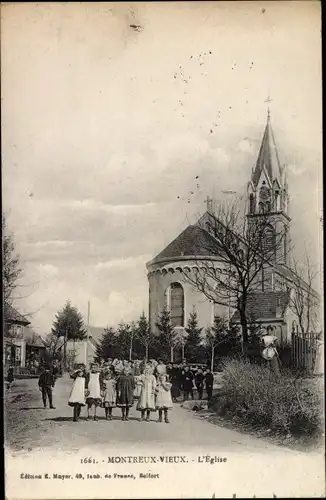 Ak Altmünsterol Montreux Vieux Elsass Haut Rhin, L'Eglise