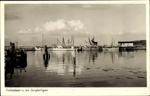 Ak Langballigau Langballig Schleswig Holstein, Fischerboote im Hafen