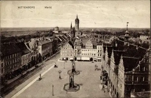 Ak Lutherstadt Wittenberg, Markt