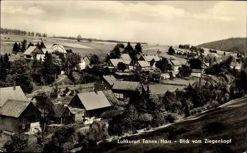 Ak Tanne Oberharz am Brocken, Blick vom Ziegenkopf