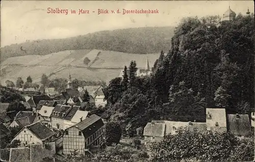 Ak Stolberg Südharz, Blick von der Dornröschenbank