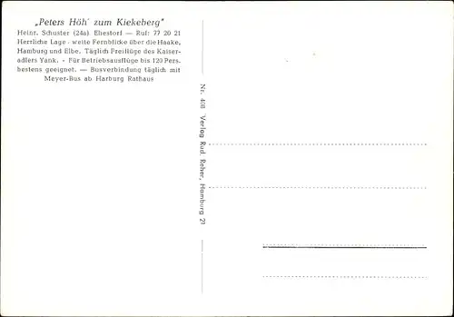 Ak Ehestorf Rosengarten in Niedersachsen, Peters Höh zum Kiekeberg