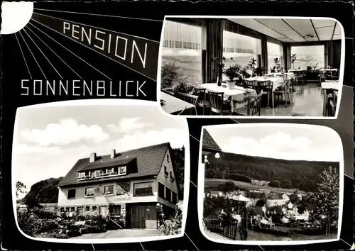 Ak Reddinghausen Knüllwald, Pension Sonnenblick, Ort