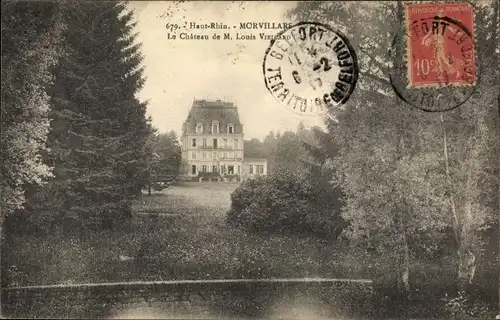 Ak Morvillars Haut Rhin, Le Chateau de M.Louis V.