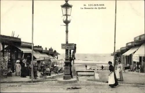 Ak Luc sur Mer Calvados, La Descente du Quilhot