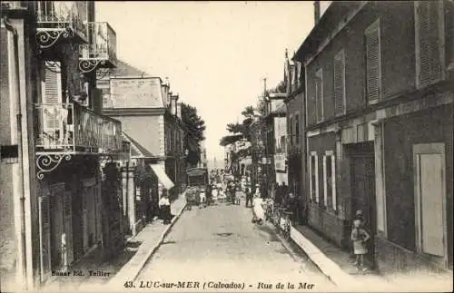 Ak Luc sur Mer Calvados, Rue de la Mer