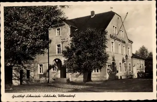 Ak Ullersdorf Radeberg in Sachsen, Gasthof Schmiede Schänke, Inh. M. Näther