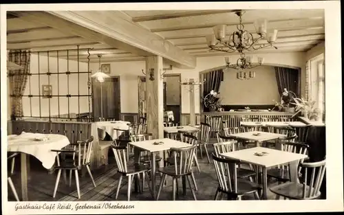 Ak Grebenau in Hessen, Gasthaus Cafe Reidt
