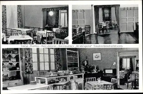 Ak Tauberbischofsheim in Baden Württemberg, Tanzkaffee Rheingold, Inh. G. Braun
