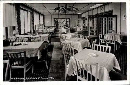 Ak Bendorf am Rhein, Waldhotel Schützenhof, Inh. E. Baumann, Wenigerbachtal