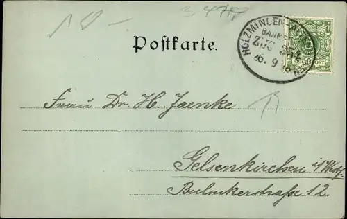 Mondschein Ak Höxter an der Weser, Panorama