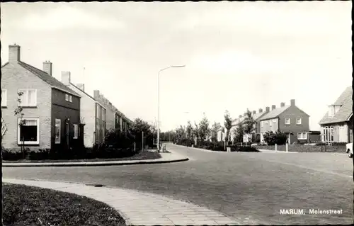 Ak Marum Groningen Niederlande, Molenstraat