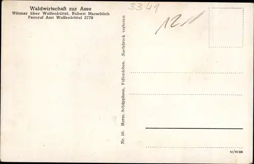 Ak Wittmar in Niedersachsen, Waldwirtschaft zur Asse, Bismarcksäule, Burgruinen