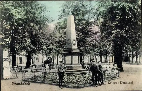 Ak Hamburg Wandsbek, Kriegerdenkmal