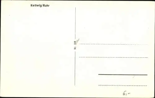 Ak Kettwig Essen im Ruhrgebiet, Kirche, Wohnhäuser, Uferpartie