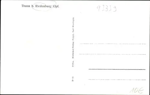 Ak Thann Falkenberg Oberpfalz, Ortspartie