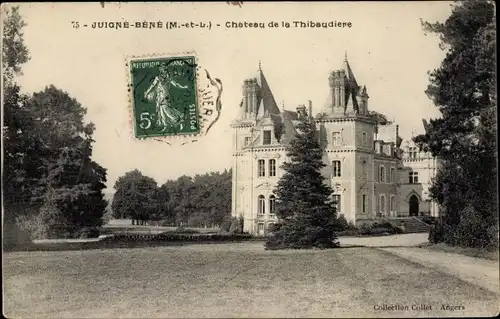 Ak Juigné Béné Maine et Loire, Château de la Thibaudiere