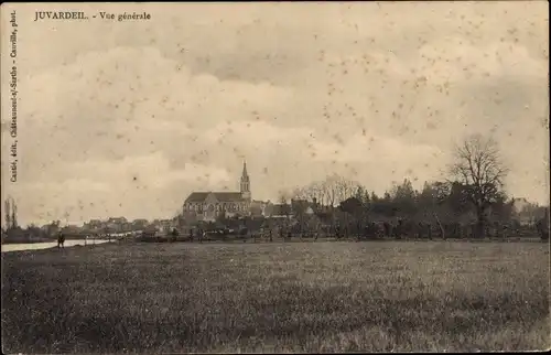 Ak Juvardeil sur Sarthe Maine-et-Loire, Vue Générale