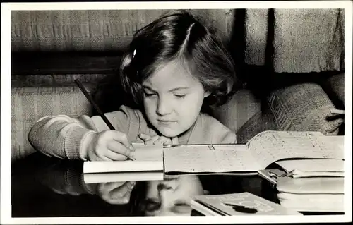 Ak St. Anton am Arlberg in Tirol, Prinzessin Margriet, Winterurlaub 1950