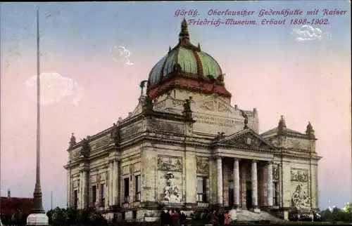 Ak Görlitz in der Lausitz, Oberlausitzer Gedenkhalle, Kaiser Friedrich Museum