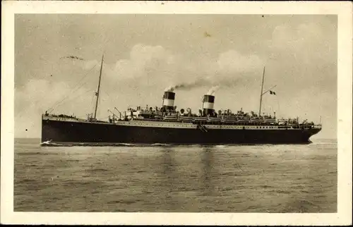 Ak Dampfschiff Roma, Navigazione Generale Italiana, NGI, Mediterranean North America Express