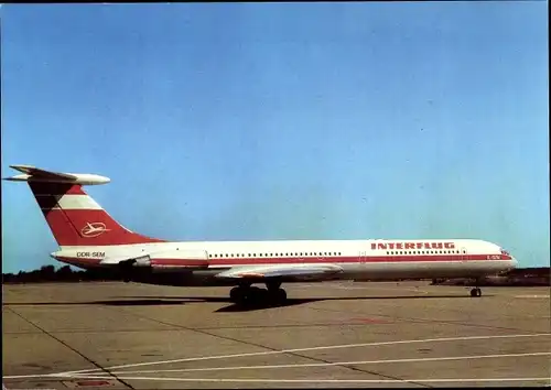 Ak Deutsches Passagierflugzeug, Iljuschin IL-62, Interflug