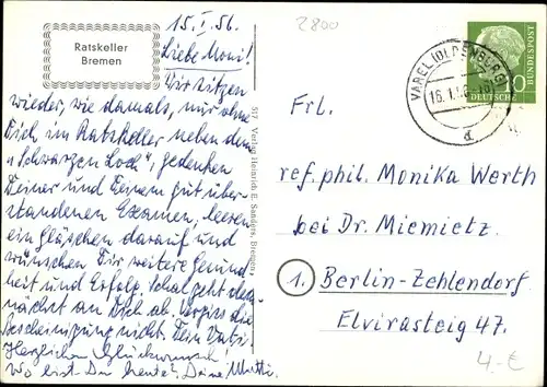 Ak Hansestadt Bremen, Ratskeller, Das schwarze Loch, Innenansicht