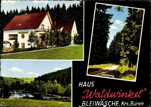 Ak Bleiwäsche Bad Wünnenberg in Westfalen, haus Waldwinkel