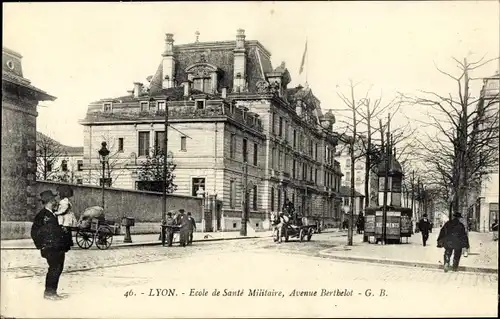 Ak Lyon Rhône, Ecole de Sante Militaire, Avenue Berhelot