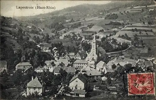 Ak Lapoutroie Schnierlach Elsass Haut Rhin, Panorama