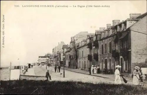 Ak Langrune sur Mer Calvados, La Digue