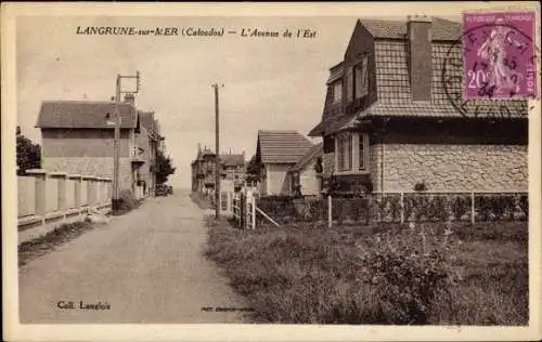 Ak Langrune sur Mer Calvados, L'Avenue de l'Est