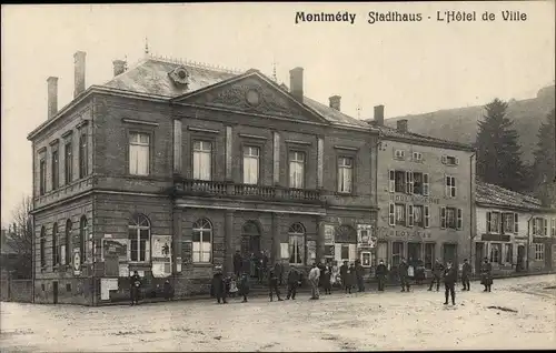 Ak Montmedy Lothringen Meuse, Stadthaus, L'Hotel de Ville