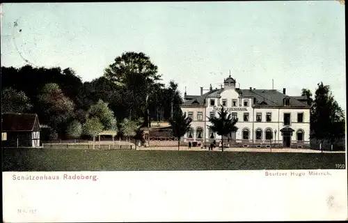 Ak Radeberg in Sachsen, Schützenhaus, Inh. Hugo Miersch