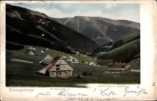 Ak Spindleruv Mlýn Spindlermühle Riesengebirge Region Königgrätz, Alt Sankt Peter bei Spindelmühle