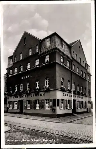 Ak Bendorf am Rhein, Hotel zum roten Ochsen, Bes. Wilhelm Wagner, Hauptstraße 63