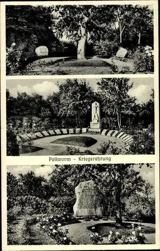Ak Pellworm in Schleswig Holstein, Kriegerehrung