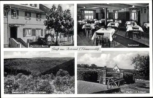 Ak Rotensol Bad Herrenalb Schwarzwald, Pension Sonne, Arthur Weiss